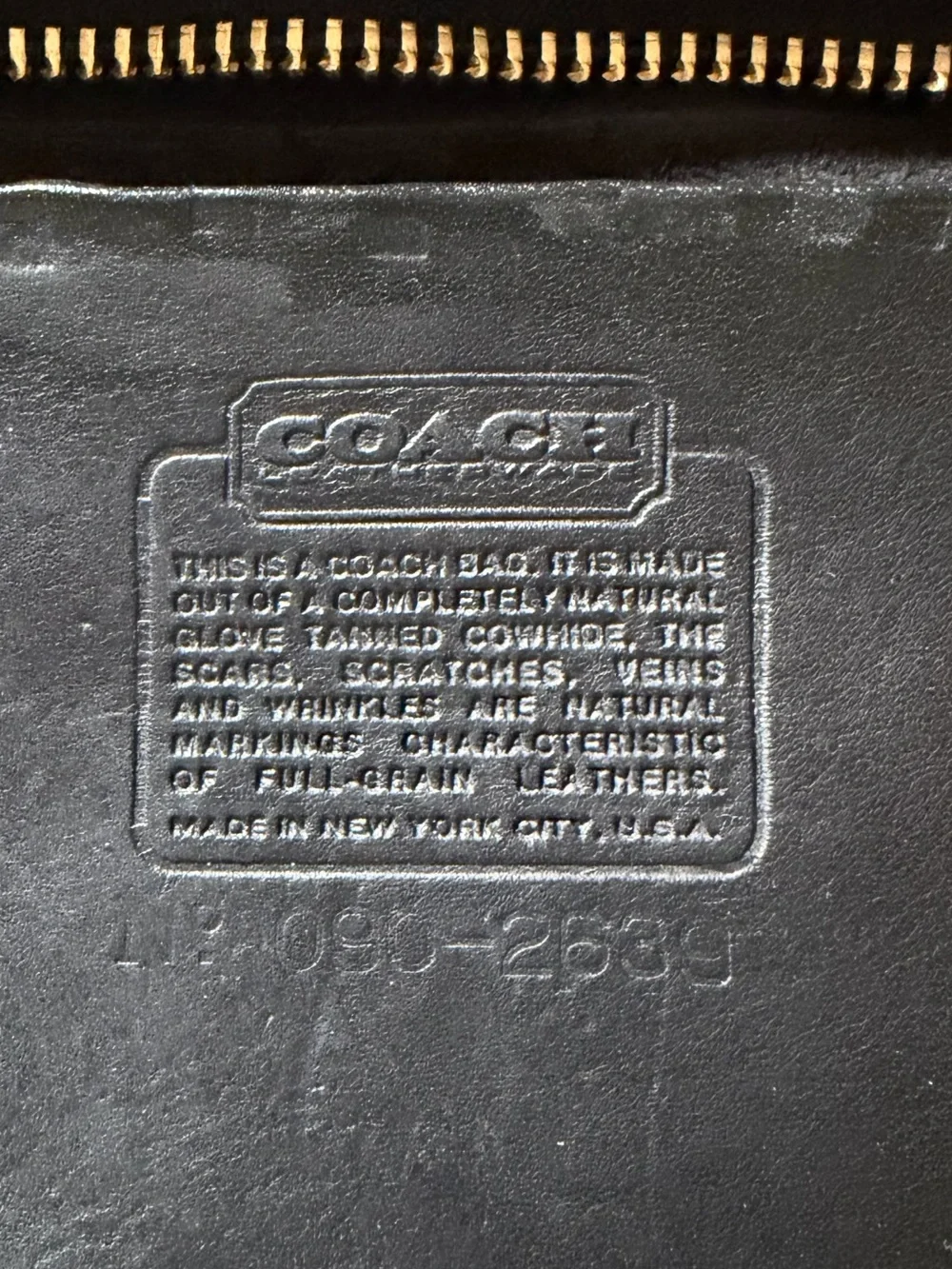 VINTAGE COACH NEW YORK CITY BLACK LEATHER CROSSBODY COMPANION BAG 9300 - Picture 16 of 17
